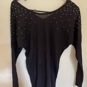 Black long sleeve top